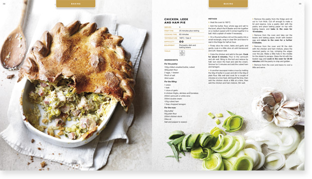 kenwood design agency produced cookbook cookbook design
