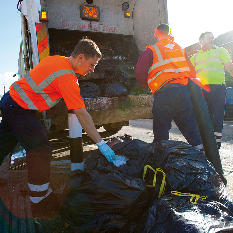 Annual report photography Island Waste