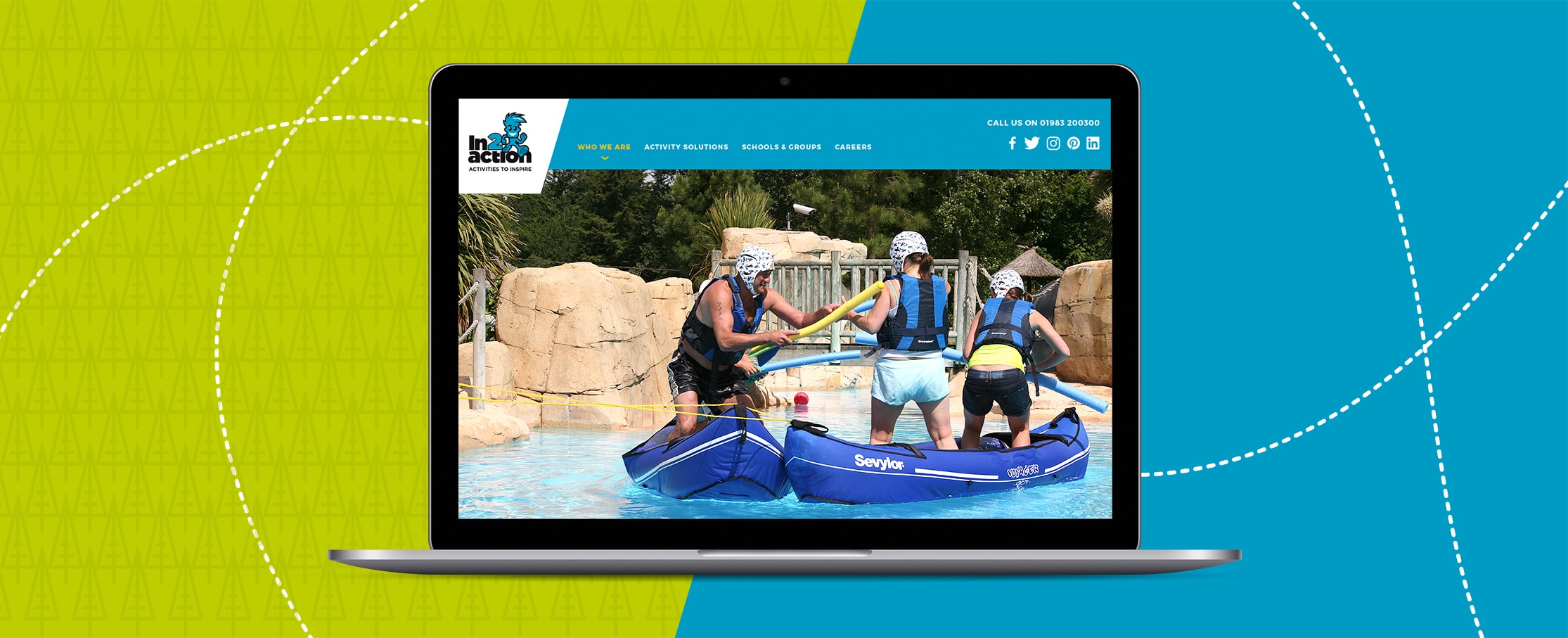 Holiday activity website design in2action