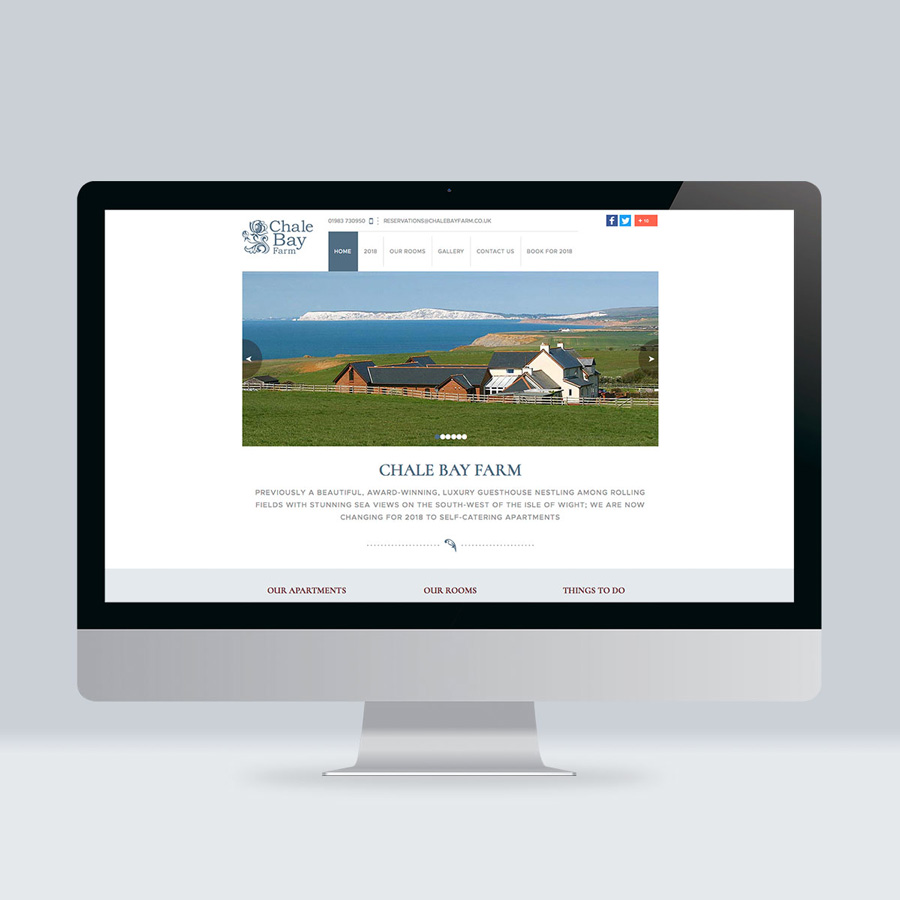 IOW guest house web design Chale Bay Hotel