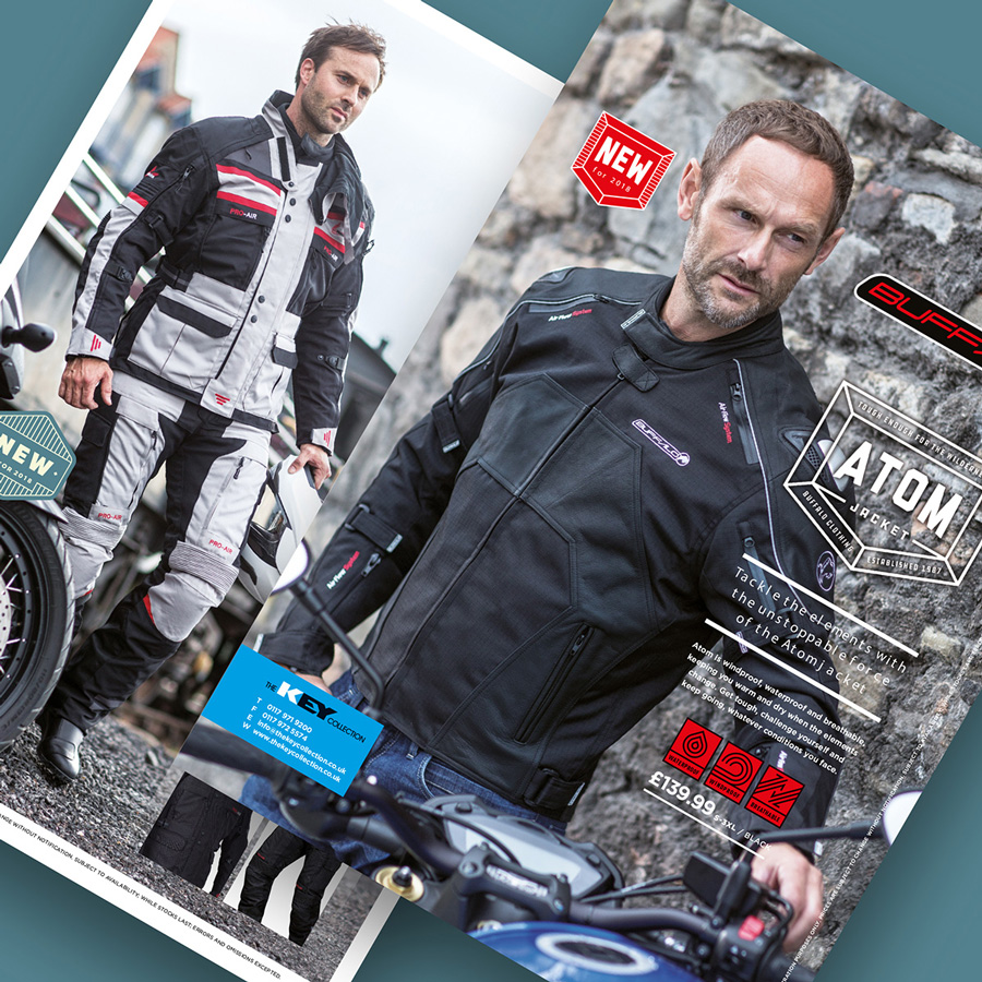 Motorcycle advertising designs Fowlers