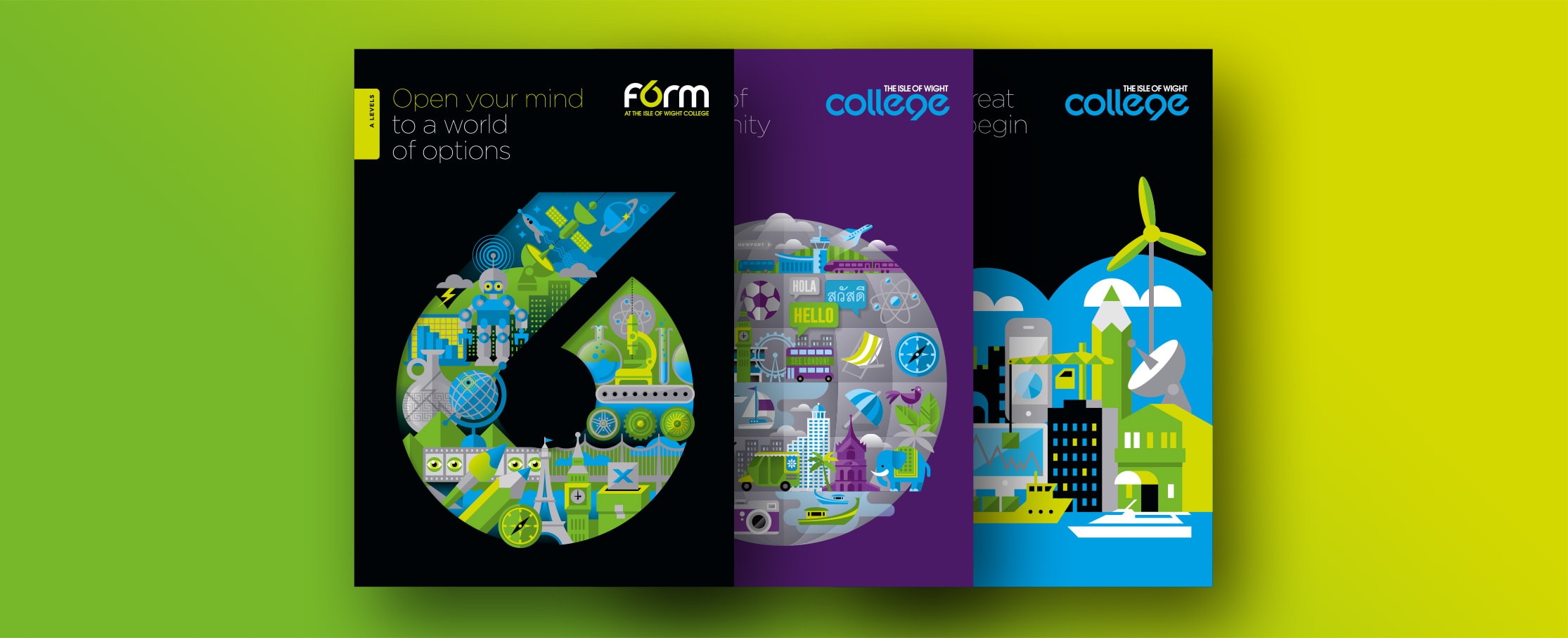 Prospectus 6th form brochure designs covers