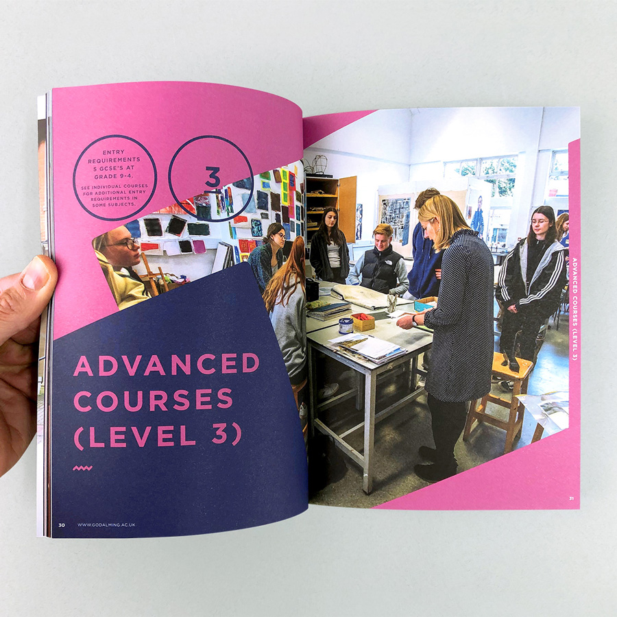 College Prospectus designs for Godalming