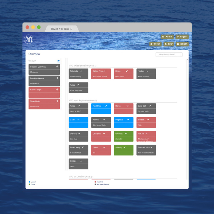 Marine & sailing industry web designers