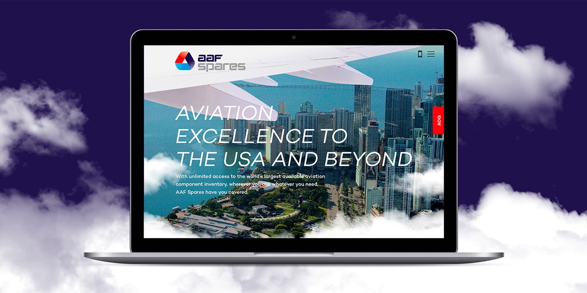 Aviation website design