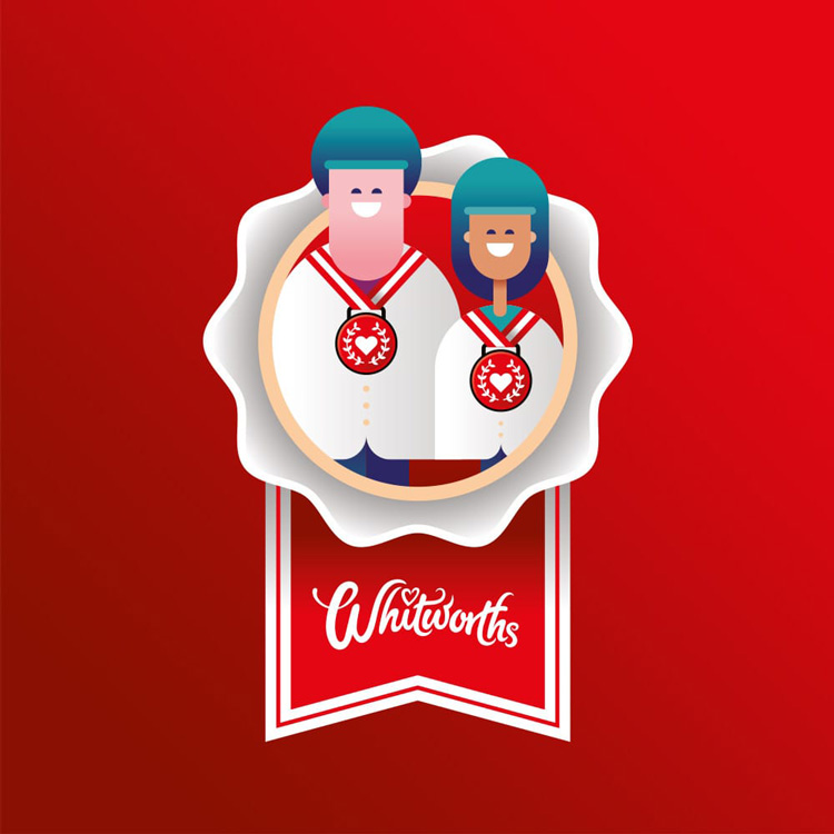 Whitworths branding design